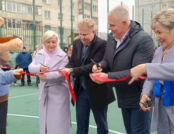 Открыт спортивный комплекс по проспекту Коммунистическому в поселке Линево